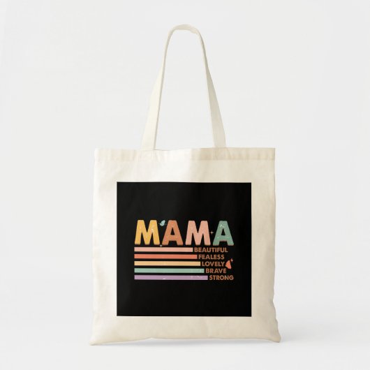 Mama mooi onbevreesd mooi dapper sterk tote bag (Voorkant)