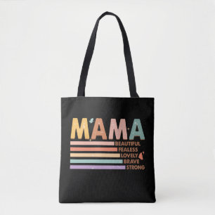 Mama mooi onbevreesd mooi dapper sterk tote bag