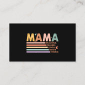 Mama mooi onbevreesd mooi dapper sterk visitekaartje (Voorkant)