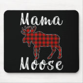Mama Moose Family Christmas Pajama Red&amp; Black  Muismat (Voorkant)