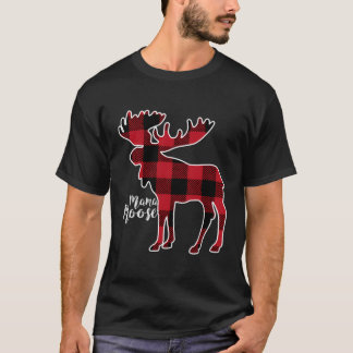 Mama Moose Red Pset Buffalo Matching Family Pajam T-shirt