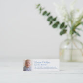 Mama / mummie bellen slanke informatiekaarten (Staand voorkant)