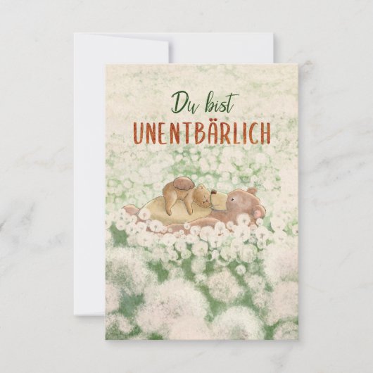 Mama Muttertag du bist unentbärlich (Voorkant)