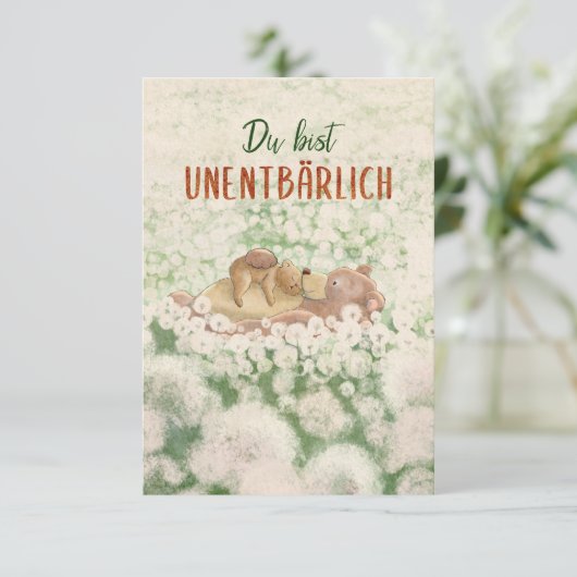 Mama Muttertag du bist unentbärlich (Staand voorkant)