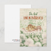 Mama Muttertag du bist unentbärlich (Voorkant / Achterkant)