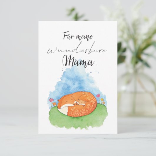 Mama Muttertag du bist wunderbar (Staand voorkant)