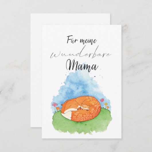 Mama Muttertag du bist wunderbar (Voorkant / Achterkant)