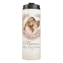 Mama — My First Home | Mother & Daughter Floral Tr