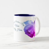 Mama My Hero Moederdag White Rose Tweekleurige Koffiemok (Voorkant rechts)