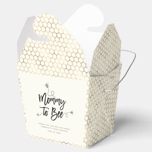 Mama naar Baby shower Bedankdoosjes (Geopend)