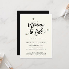 Mama naar Baby shower Kaart