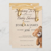 Mama naar Baby shower Kaart (Voorkant / Achterkant)