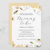 Mama naar Baby shower Kaart (Voorkant / Achterkant)