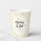 Mama naar Baby shower Papieren Bekers (Voorkant)