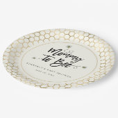 Mama naar Baby shower Papieren Bordje (Gekanteld)