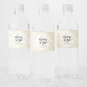 Mama naar Baby shower Waterfles Etiket
