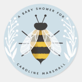 Mama naar Bee Baby Boy Douche Sticker