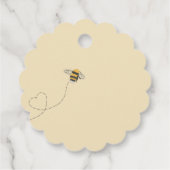 Mama naar Bee Baby Shower Bedankjes Labels (Achterkant)