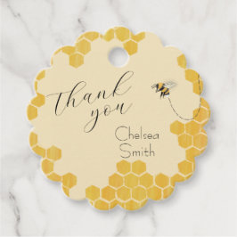 Mama naar Bee Baby Shower Bedankjes Labels