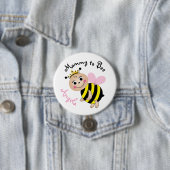 Mama naar Bee Baby shower Button Pin (In situ)