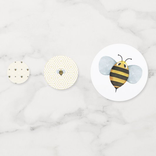 Mama naar BEE Baby shower Confetti (Voorkanten)