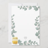 Mama naar Bee baby shower Kaart (Achterkant)