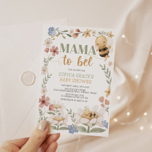 Mama naar Bee Baby shower Kaart