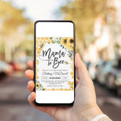 Mama naar Bee Baby shower Kaart