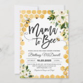Mama naar Bee Baby shower Kaart (Voorkant)
