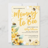Mama naar BEE Baby shower Kaart (Voorkant)