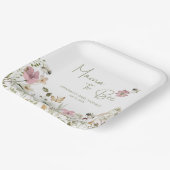 Mama naar Bee Baby shower Papieren Bordje (Gebogen)