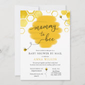 Mama naar Bee Baby shower per Mail Kaart (Voorkant)