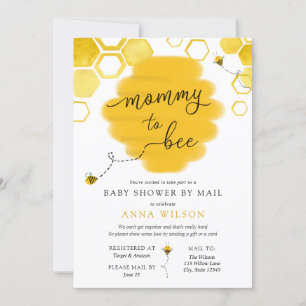 Mama naar Bee Baby shower per Mail Kaart