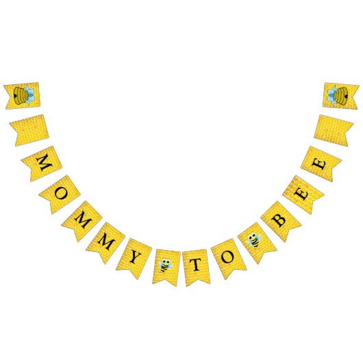Mama naar Bee Baby shower Vlag Banner (Alle)