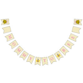 Mama naar Bee Baby shower Vlag Banner