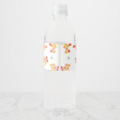 Mama naar BEE Baby shower Waterflesetiket Waterfles Etiket (Achterkant)