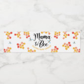 Mama naar BEE Baby shower Waterflesetiket Waterfles Etiket (Enkel label)