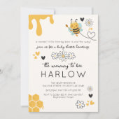 Mama naar Bee Bumble Bee Baby shower Kaart (Voorkant)