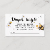 Mama naar Bee Bumblebee Baby shower Informatiekaartje (Voorkant)