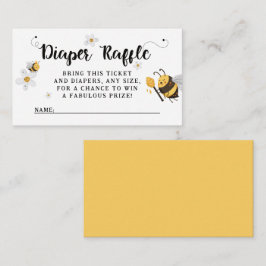 Mama naar Bee Bumblebee Baby shower Informatiekaartje