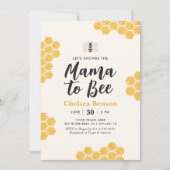 Mama naar Bee Bumblebee Baby shower Kaart (Voorkant)