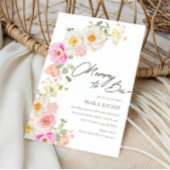 Mama naar Bee | Floral Waterverf Baby shower Kaart