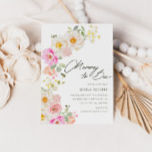 Mama naar Bee | Floral Waterverf Baby shower Kaart