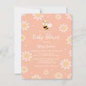 Mama naar Bee Flowers Genderneutraal Baby shower Kaart (Voorkant)