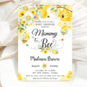 Mama naar Bee Geel Bloemen Baby shower Neutraal Kaart