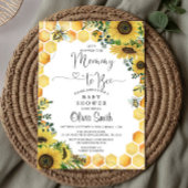 Mama naar Bee Genderneutraal Baby shower Uitnodigi Kaart