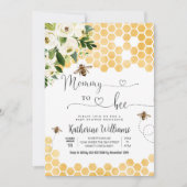 Mama naar Bee Honey Bee Baby shower Kaart (Voorkant)