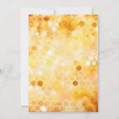 Mama naar Bee Honey Blue Baby shower Invitation Kaart (Achterkant)