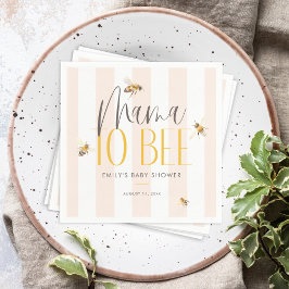 Mama naar Bee Honey Genderneutraal Baby shower Servet