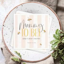 Mama naar Bee Honey Genderneutraal Baby shower Servet